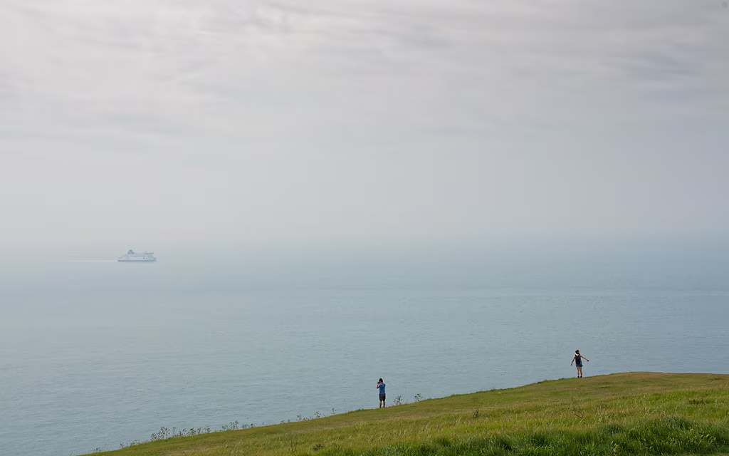 Blick von Dover in Richtung Calais