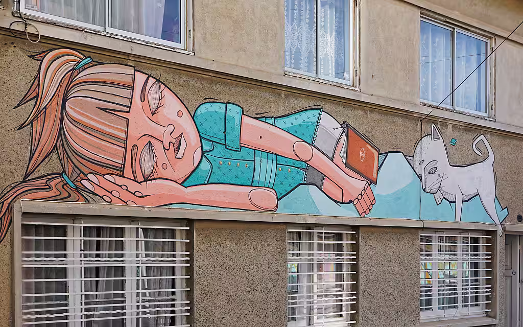 Street Art von Magdalena Cañas. Ihr Pseudonym ist MAIDA K