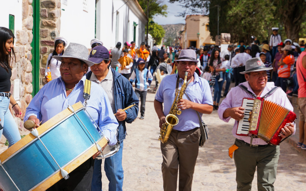Musiker in den Straßen von Humahuaca
