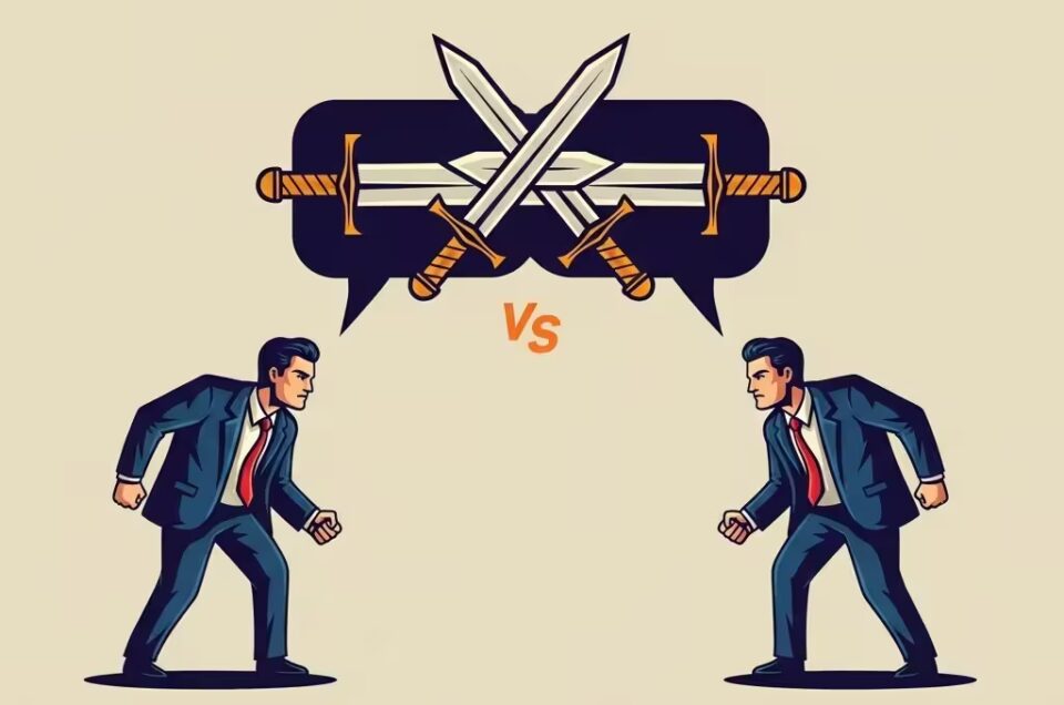 Einfach nur mal wirklich Zuhören –Zwei Männer, die über die richtige Meinung streiten